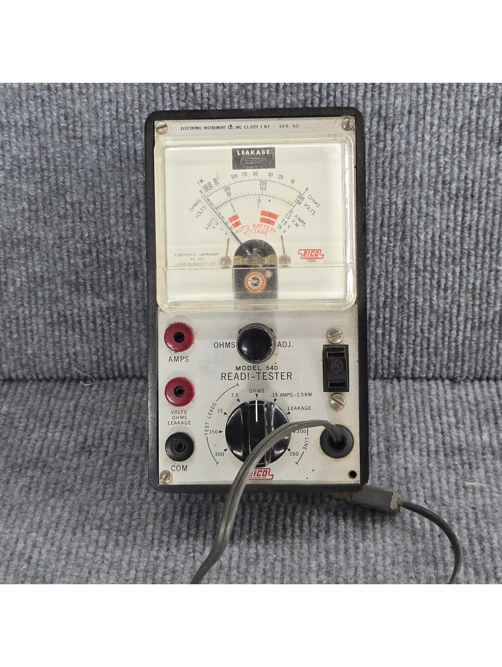 Eico Model 540 Readi-Tester Electronic Instrument Meter Tester Untested